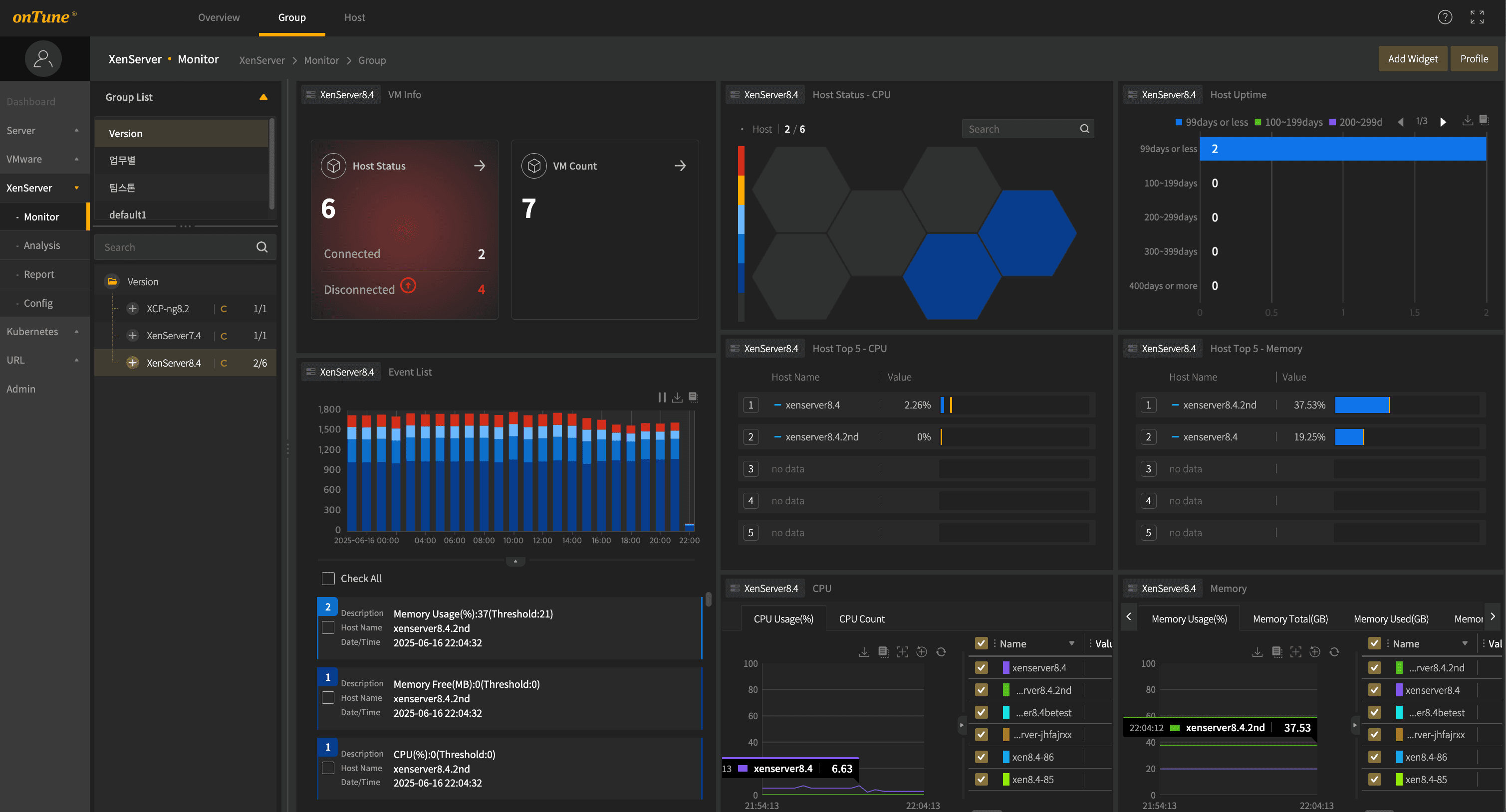 실시간 모니터링